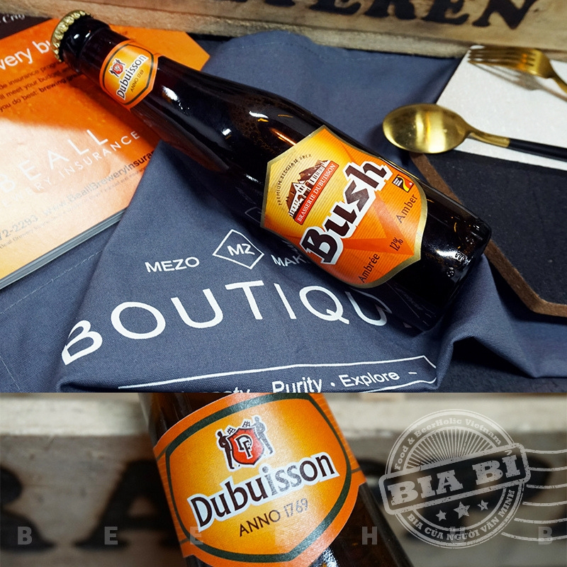 Bia 12 độ Amber Bush, dòng bia thủ công truyền thống nổi danh của Bỉ.