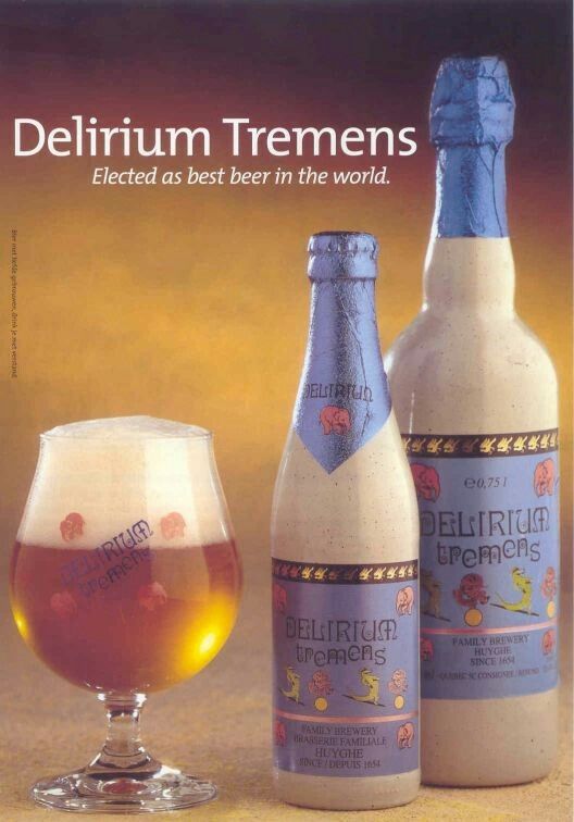 Các loại bia Bỉ chai sứ cao cấp