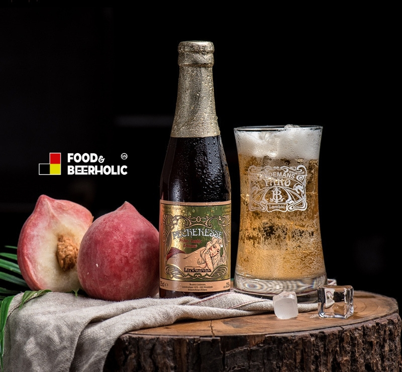 Bia trái cây Bỉ nhập khẩu cao cấp Lindemans Pecheresse