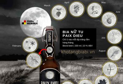 Giải mã bí mật 12 biểu tượng trăng tròn của Bia Nữ tu Paix Dieu 10% abv